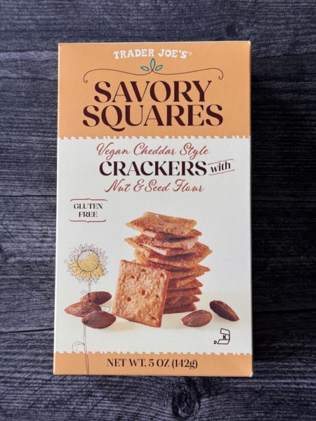 Trader Joe's Savory Squares Vegan Cheddar Stye Crackers
