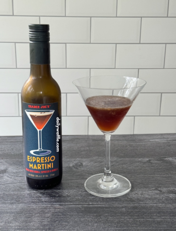 Trader Joe's Espresso Martini and glass