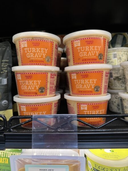 Trader Joe's Turkey Gravy in the refrigerated section