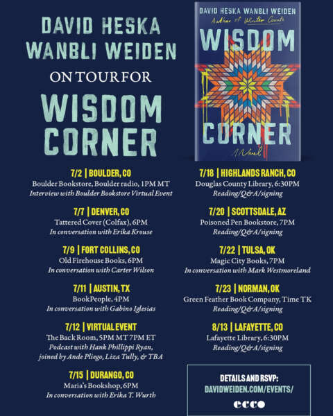 Wisdom Corner Book Tour Graphic.