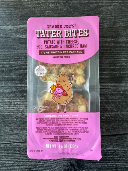 Trader Joe's Tater Bites Potato Cheese Egg Sausage Ham